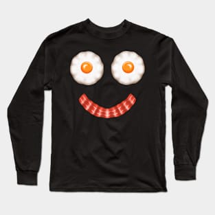 Bacon and eggs ,smile face Long Sleeve T-Shirt